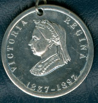 1897 Queen Victoria Sixty Year Jubilee Celebration Medal,  Small photo