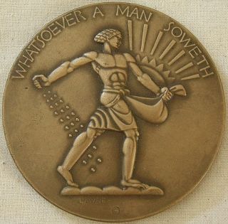 Society Of Medalists Issue No.  5,  1933 By Lee Lawrie photo