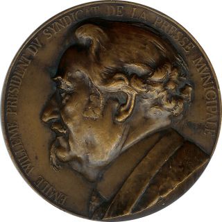 France - Comm.  Medal 1934 - Willeme President Du Syndicat De La Presse photo