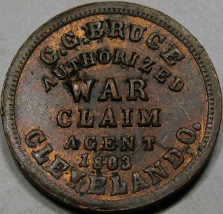 1863 Civil War Store Card Unc.  Rb. . .  