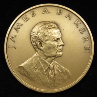 U.  S.  Medal No.  231 James A.  Baker Treasury Secretary 3 