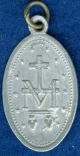 19th Century Aluminum Religious Medal,  Madonna, Exonumia photo 1