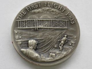 The First Flight Sterling Silver Medal Great American Triumphs Series D1620 photo