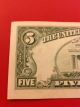 1988 Series A Frn Crisp Uncirculated Note Partial Offset Back To Front Small Size Notes photo 4