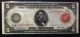 1914 $5 Fed Reserve Red Seal St Louis Note - Graded By Pmg As 25 Very Fine Large Size Notes photo 1