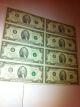 2009 Uncut Sheet $2 X 8 Early Release Crisp - Fresh 2 Dollars Extremely Rare Small Size Notes photo 1