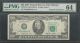 $20 1985=butterfly Fold Error=chicago=pmg 64 Choice Uncirculated Paper Money: US photo 1