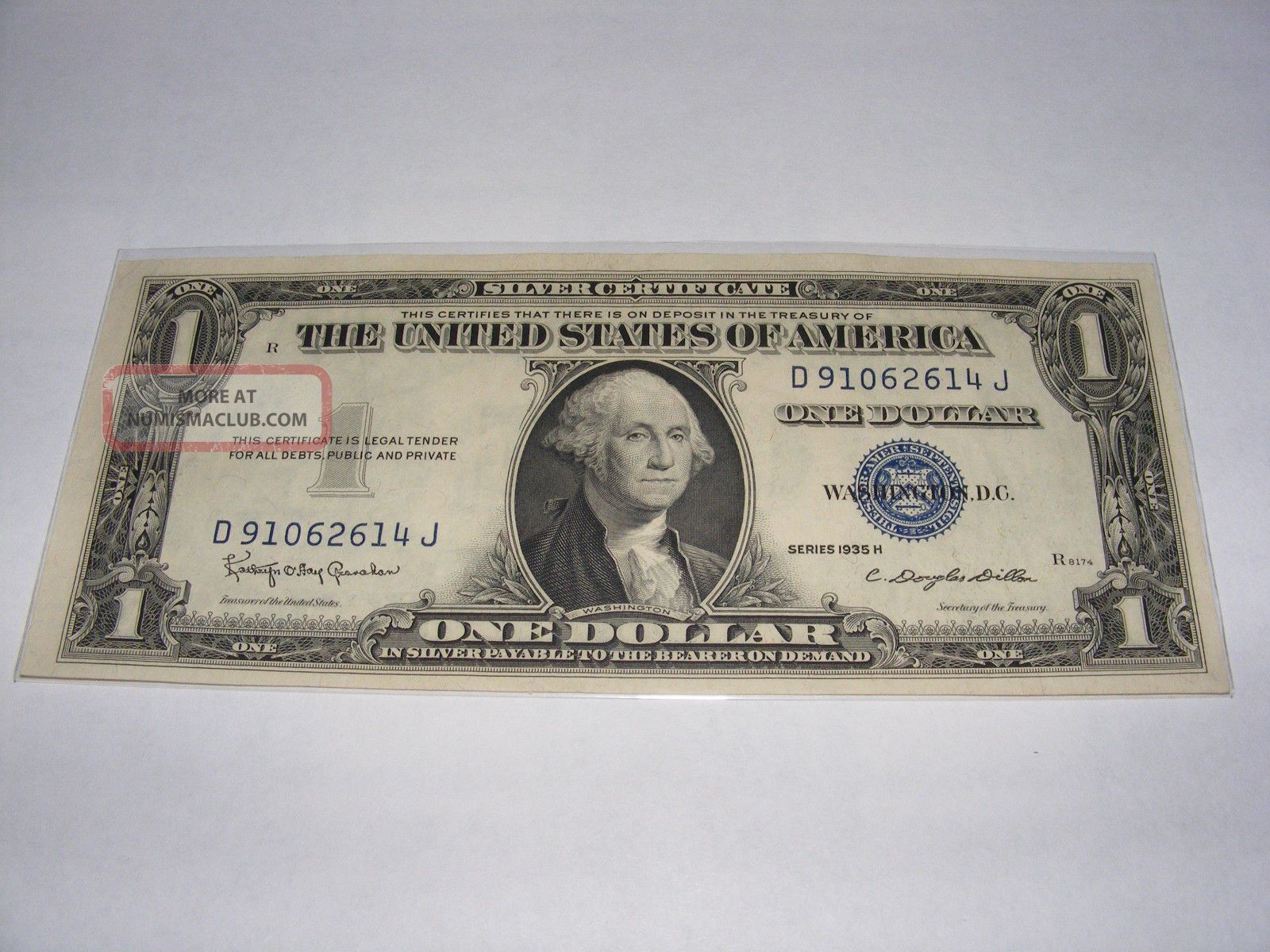 Series 1935 H $1 Silver Certificate Uncirculated (gem Quality) Small Size Notes photo