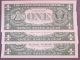 (3) 1963 $1 One Dollar Federal Reserve Notes Sequential Serial S Small Size Notes photo 1