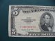 1953 B - 5 Dollar Red Seal.  United States Note Small Size Notes photo 1