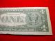 1977 - A $1 Federal Reserve Note Heavy Ink Stain Error Bill 105 Paper Money: US photo 6