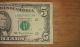 $5 Usa Frn Federal Reserve Note Series 1995 L66046623h Small Size Notes photo 2
