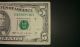 $5 Usa Frn Federal Reserve Note Series 1995 G82969436c Small Size Notes photo 2