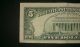 $5 Usa Frn Federal Reserve Note Series 1995 B13911551b Small Size Notes photo 6