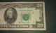 $20 U.  S.  A.  F.  R.  N.  Federal Reserve Note Series 1981 G20366933a Small Size Notes photo 2
