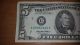 $5 Usa Frn Federal Reserve Note 1995 Series G25881065c Small Size Notes photo 1