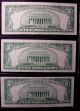 Three 1934/34d Five $5 Dollar Blue Seal Silver Certificate Ef/xf (circulated) Small Size Notes photo 1
