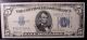 Three 1934/34d Five $5 Dollar Blue Seal Silver Certificate Ef/xf (circulated) Small Size Notes photo 3