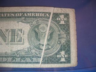 Fr 1614 $1 1935e Silver Certificate Est Fine Currency Vertical Gutter Fold Error photo