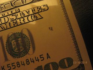 $100 One Hundred Dollar Dallas Federal Reserve Note Paper Money Trinary photo