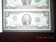 (4) 1976 $2 Dollar Starred Uncut Uncirculated Consecutive Us Bills Small Size Notes photo 4