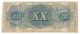 1863 $20 T - 58 The Confederate States Of America Civil War Era Paper Money: US photo 1