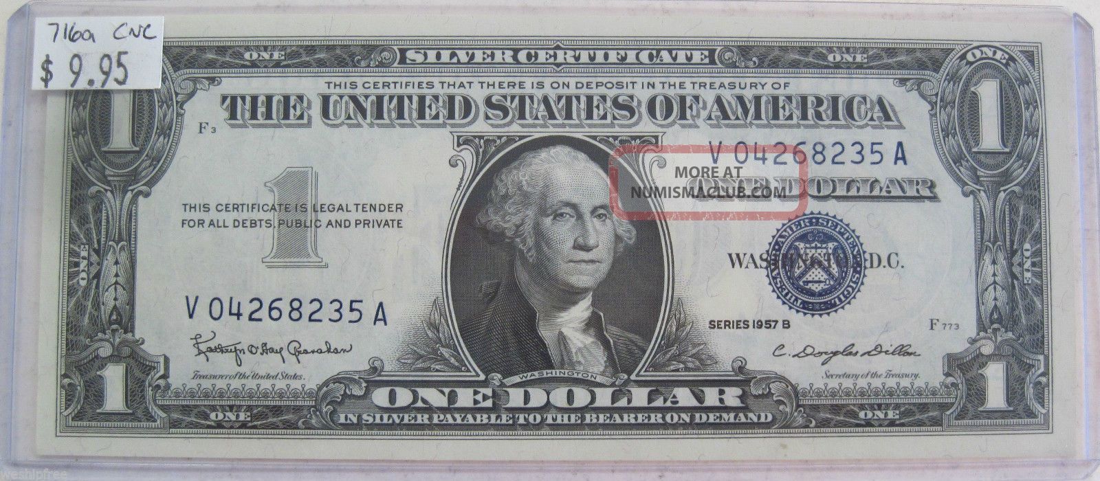 1957b Blue Seal Silver Certificate (716a) Small Size Notes photo
