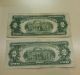 Two Red Seal $2 Notes.  1928d & 1963. Small Size Notes photo 1