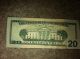 Misprineted Twenty Dollar Bill $20.  00 Small Size Notes photo 2