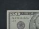 1996 $50 Fifty Dollar Bill,  San Francisco S 17211112a Crisp Fancy Small Size Notes photo 2