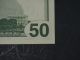 1996 $50 Fifty Dollar Bill,  San Francisco S 17211112a Crisp Fancy Small Size Notes photo 7