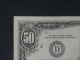1990 $50 Fifty Dollar Bill,  Federal Reserve Note,  Ohio S D11356392a Small Size Notes photo 2