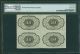1862 - 63 10 Cent Fractional Currency Fr - 1242 Certified Pcgs Au58 - Epq Sheet Of (4) Paper Money: US photo 1