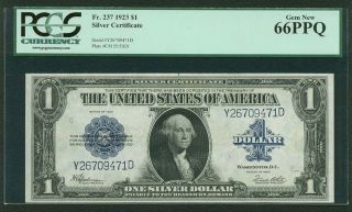 U.  S.  1923 $1 Silver Certificate Banknote Fr - 237 Certified Pcgs 