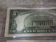 1929 $5 Dollar Bill Brown Seal Old Paper Money F R B Chicago Il 1928f 5 Red Seal Small Size Notes photo 8