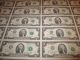 2009 $2 Uncut Sheet 32 Subject Two Dollar Bills United States Currency Money Small Size Notes photo 3