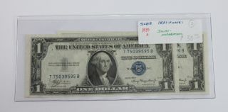1935 - A 2 Consecutive Sn ' S,  $1.  00,  One,  Silver Certificate,  Sn T75039595b & 96b photo