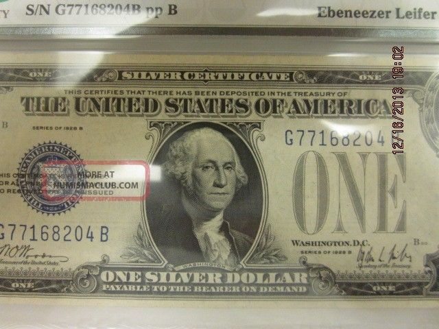 1928b $1 Silver Certificate Pmg 50 Epq Gb Block Fr 1602 Small Size Notes photo
