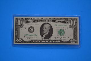 One 1963 A Uncirculated $10.  00 Fowler Note photo
