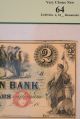 Farmington,  Hampshire $2 Pcgs 64 Very Choice Remainder Obsolete Uncirc Paper Money: US photo 3