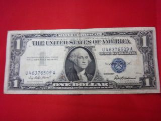 1957 Silver Certificate Dollar Bill (u46376509a) Lot190 photo