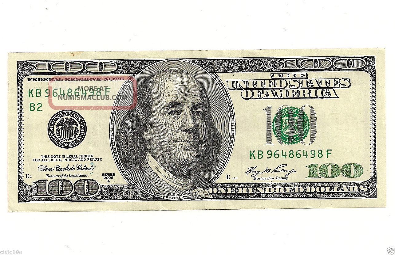 (1) - $100 2006 York Uncirculated Bill Note Dollars Hundred Gem Gift Small Size Notes photo