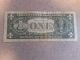 1988a Web Press Note Experimental One Dollar Bill G49286532q Run 8; 4/6 Plates Small Size Notes photo 1