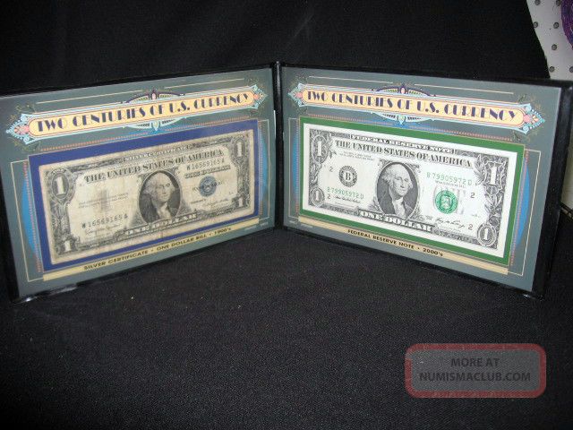 Silver Certificate 1957 B And A 2006 Two Centuries Of Money With Certificate Small Size Notes photo