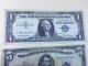 1957 $1 Star And 1953a $5 Dollar Silver Certificate Small Size Notes photo 1