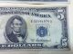 1957 $1 Star And 1953a $5 Dollar Silver Certificate Small Size Notes photo 5