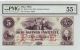 The Bank Of The Ohio Savings Institute $5 - 1855 Tiffin,  Oh Pmg Graded Au55 Epq Paper Money: US photo 1