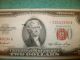 Red Stamped $2 Bills Small Size Notes photo 5