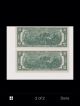 2 1976 Two Dollar Bills Consectuive Postmarked 4 - 13 - 1976unc Small Size Notes photo 1