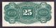 Us 25c Fractional Currency Note Fr1301 Cu Miscut Error Paper Money: US photo 1